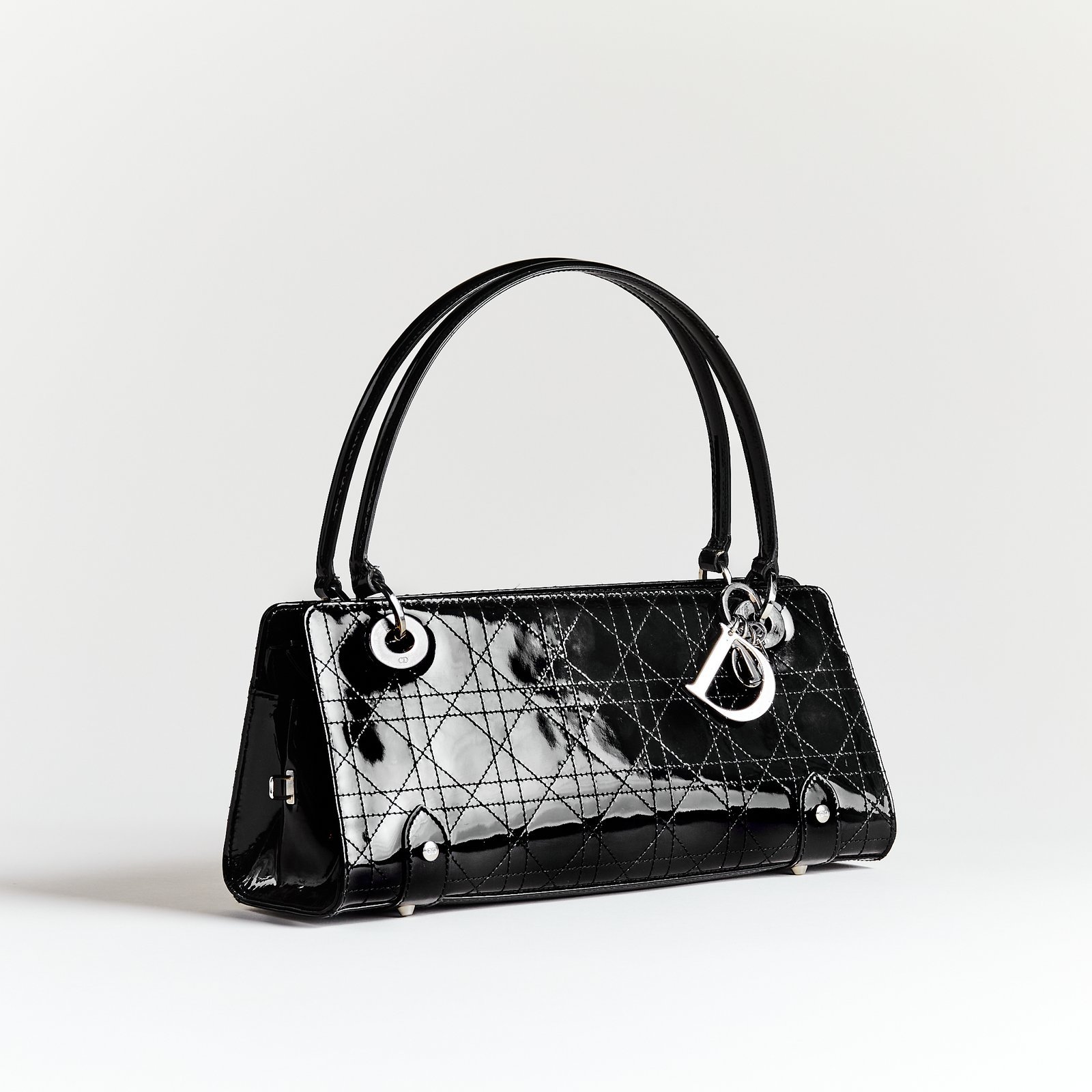 Patent Baguette Handbag